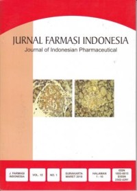 Image of JURNAL FARMASI INDONESIA VOL 15 NO 1
