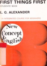 Image of First things first. Student' book. An integrated course for biginners : new concept English